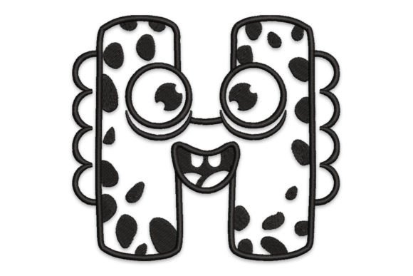 Monster Alphabet Letter H