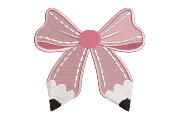 Pencil Bow Applique