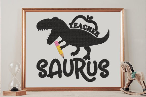 Teacher Saurus Embroidery Design Review